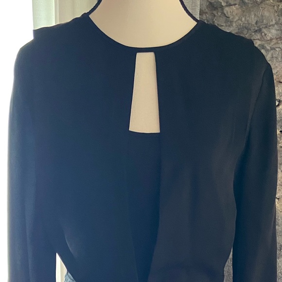 Michael Kors black long sleeve 100% silk dress - Picture 2 of 7